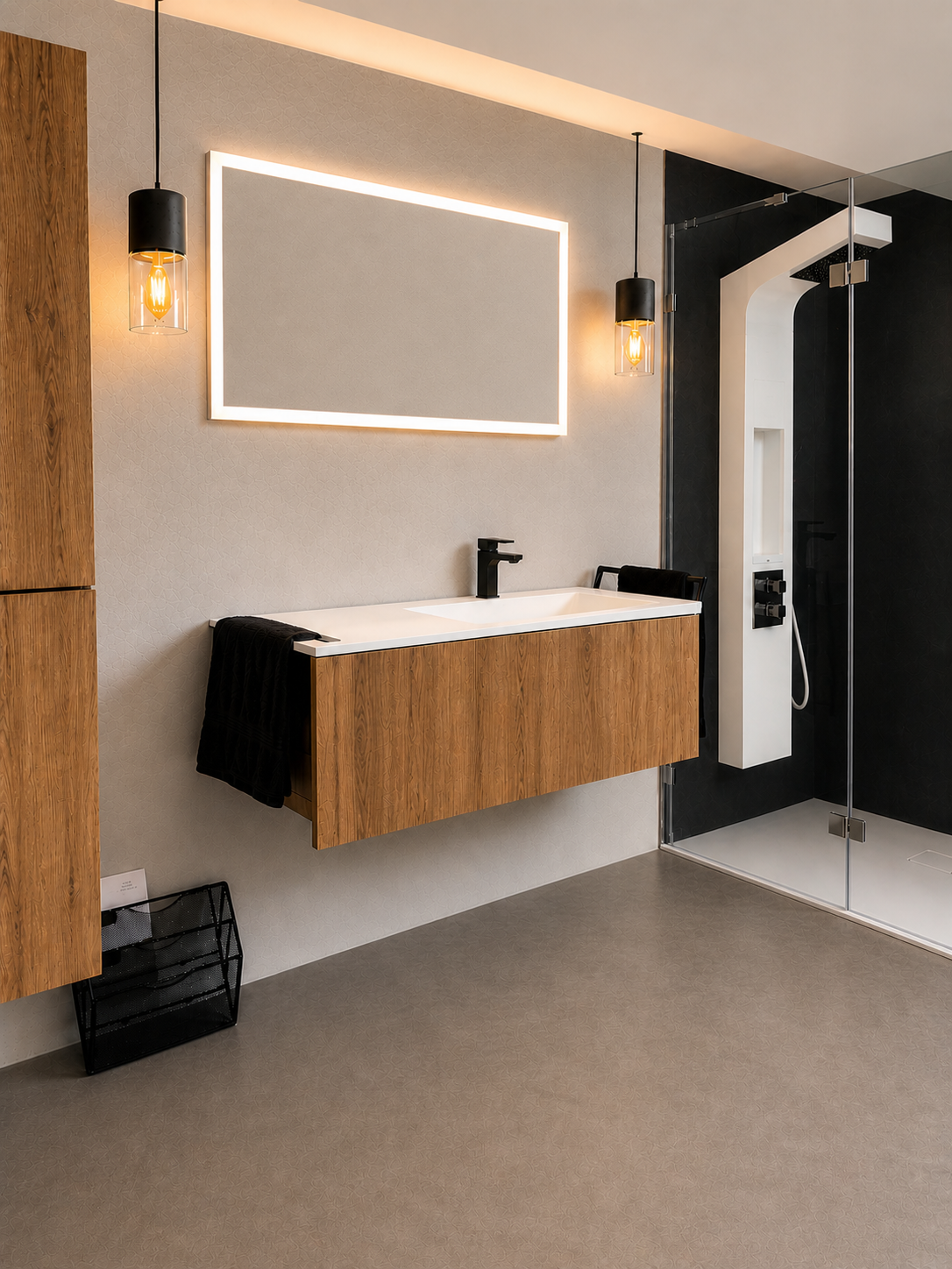 Showroom Espace Bain à Bussigny - Mobilier de salle de bain de luxe et robinetterie de prestige